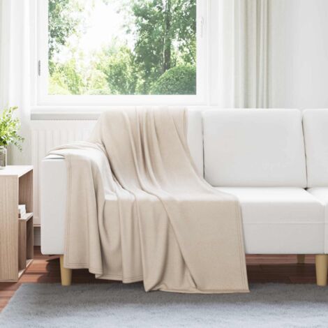 Manta Beige 170 x 130 cm Lana