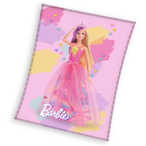 Manta Colcha Infantil 130x170 Barbie
