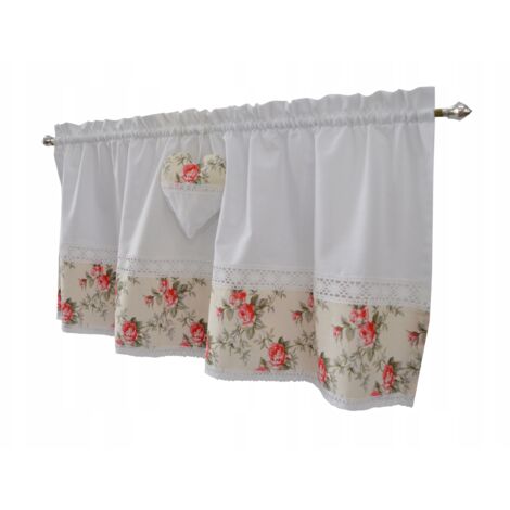 Manta de algodón con estampado de rosas de la Provenza, 100 x 60 cm.
