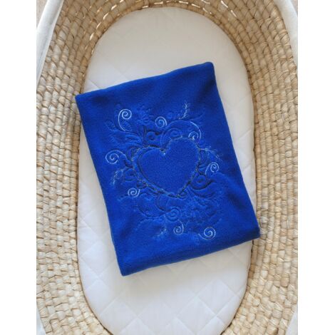 Manta de bebé de polar - Azul real chic