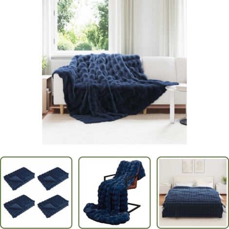 Manta de conejo sintético -  Manta de de conejo sintético antideslizante Olite 4 pcs