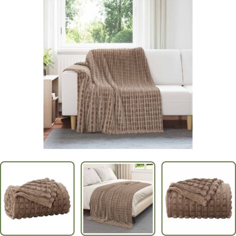 Manta de forro polar -  Manta Camel 200 x 150 cm Lana