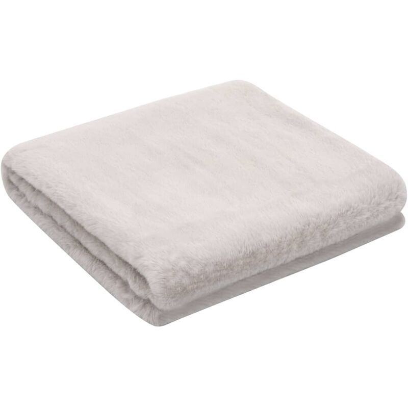 

Manta de pelo sintético de conejo gris 100x150 cm - Gris