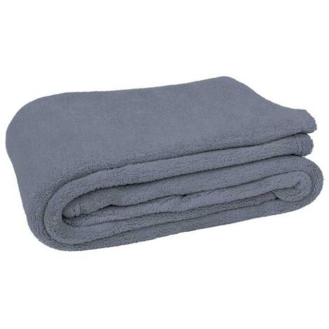 Manta de tacto suave VALENTO Cushion  Gris              140 x 95 cm