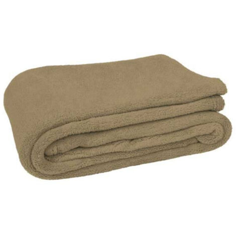 Manta de tacto suave VALENTO Cushion  Kamel              140 x 95 cm