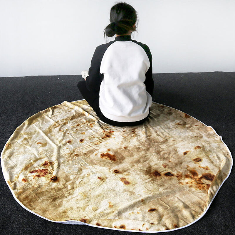 

Manta de tortilla Burritos, manta de playa redonda gigante,Estilo 1, 180cm