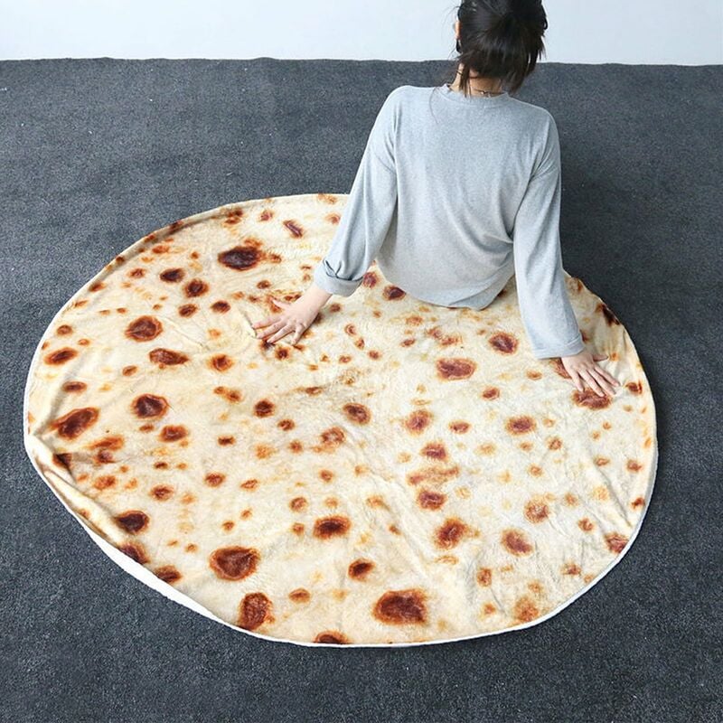 

Manta de tortilla Burritos, manta de playa redonda gigante,Estilo 2, 180cm
