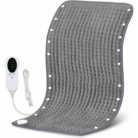Manta eléctrica lavable Almohadilla térmica Calentador de pies Manta plegable Cubierta de pie calentada Manta aislante Colchón eléctrico 43  84 cm con botones