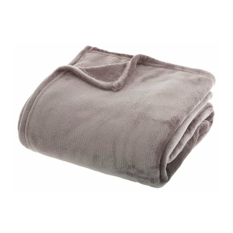 

Manta grande suave de poliéster Color GRIS OSCURO