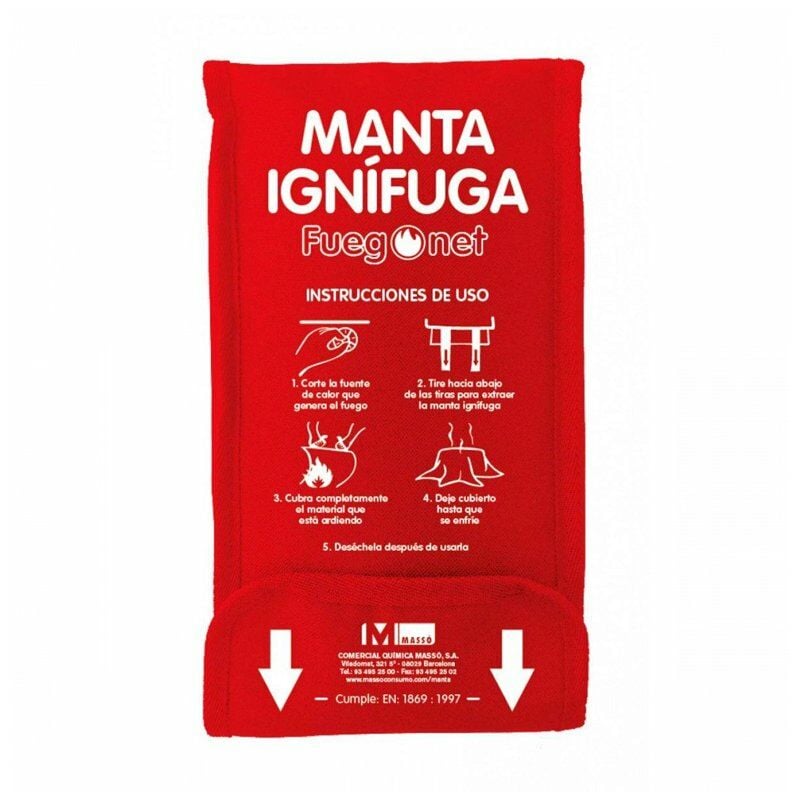 

Manta ignífuga 120x120cm Fuegonet Massó