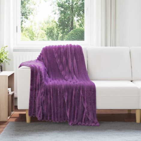 Manta Morado 150 x 130 cm Lana