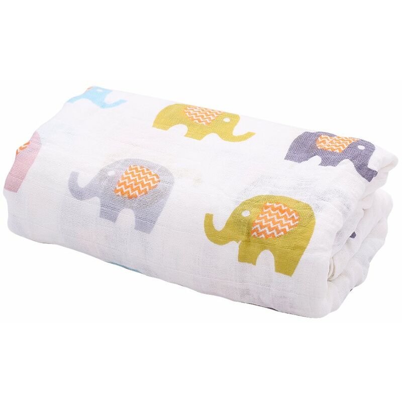 

Manta para bebe Mantas de algodon puro, suaves y transpirables, mantas de guarderia portatiles para bebes, ninos pequenos, hogar o viajes (47.2 *