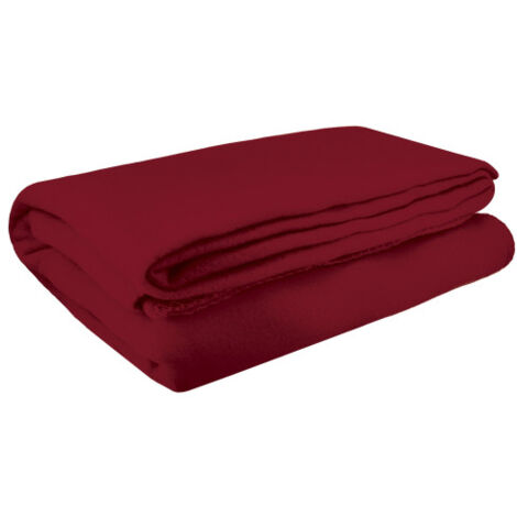 Manta polar extra grande VALENTO REST  Rojo loto