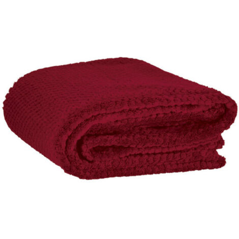 Manta polar gofrada BONFIRE  Rojo loto