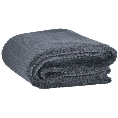 Manta polar gofrada VALENTO BONFIRE  Gris humo
