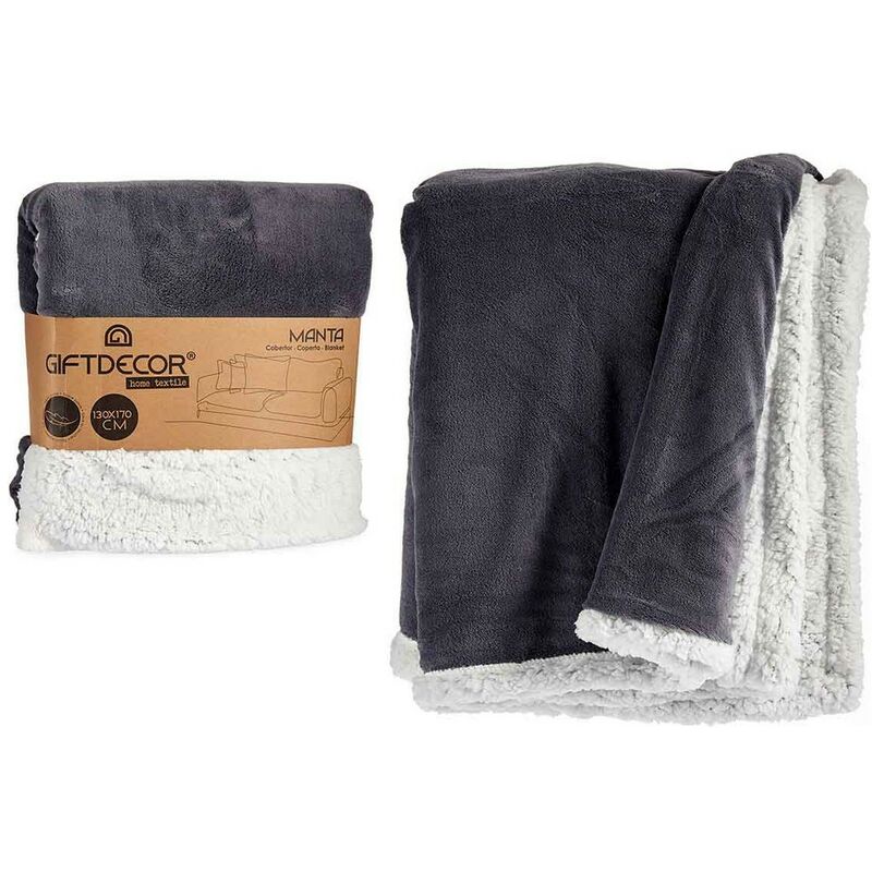 

Manta Polar Gris Blanco (130 x 170 cm)