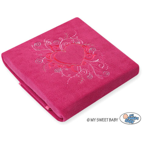 Manta polar para bebés - Rosa oscuro chic