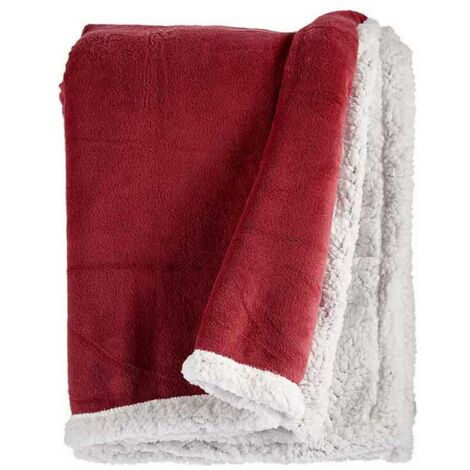 Manta Polar Rosa Blanco (130 x 170 cm) 8430852896810 S3608851 Gift Decor