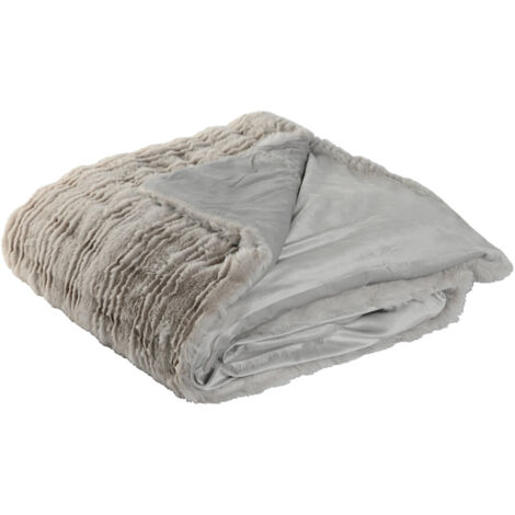 Manta Poliester 220X240X1 650 Gsm Cama Gris Claro