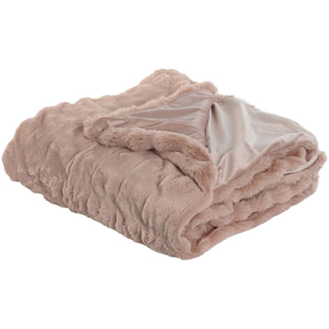 Manta Poliester 220X240X1 800 Gsm Cama Rosa Palo