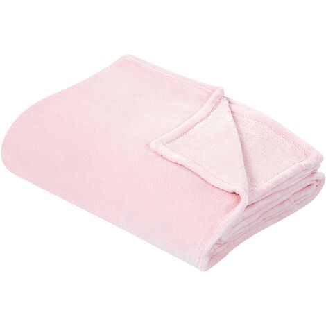 Manta De Poliéster Rosa Pastel 150 X 200 Cm Colcha Cubrecama Pelo Suave  Bjas - Rosa con Ofertas en Carrefour