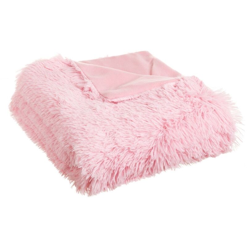 

Manta rosa de pelo infantil de microfibra de 170x130 cm