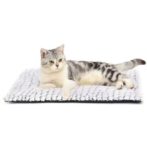 Manta térmica autocalentable para gatos, 60 x 45 cm, sin electricidad ni pilas, lavable y antideslizante.