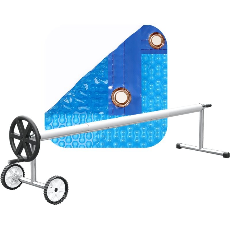 

MANTA TÉRMICA (11x6m) (COBERTOR TÉRMICO-CUBIERTA ISOTÉRMICA-TOLDO PARA PISCINA) DE 400 MICRAS GEO BUBBLE CON REFUERZO EN TODO EL CONTORNO + OJALES EN