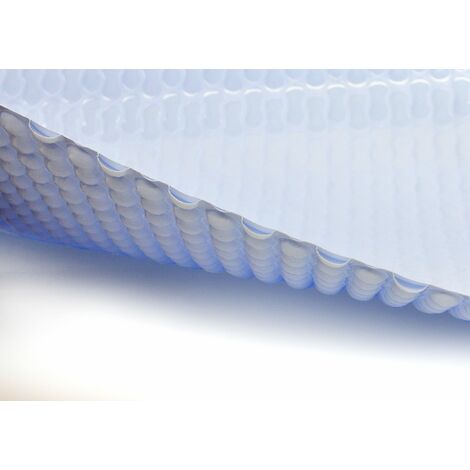 MANTA TÉRMICA (COBERTOR TÉRMICO-CUBIERTA ISOTÉRMICA-TOLDO PARA PISCINA) DE 500 MICRAS COOLGUARD CON REFUERZO EN TODO EL CONTORNO + OJALES EN ACERO INOXIDABLE + CUBIERTA DE PROTECCIÓN PARA COBERTOR SOLAR+ ENROLLADOR TELESCÓPICO.