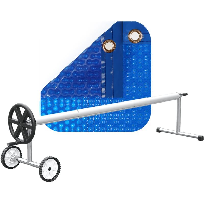 

MANTA TÉRMICA (12x4m) (COBERTOR TÉRMICO-CUBIERTA ISOTÉRMICA-TOLDO PARA PISCINA) DE 500 MICRAS GEO BUBBLE CON REFUERZO EN TODO EL CONTORNO + OJALES EN