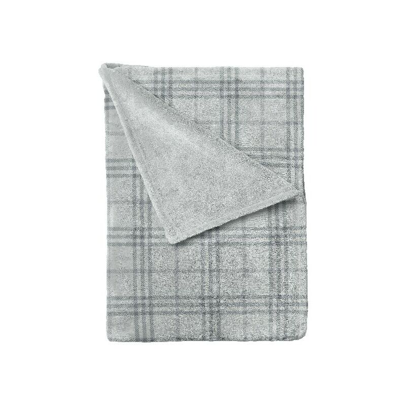 

Manta Tweed - Plaid - para el sofa, la cama, la habitacion - Gris en Microfibra, 120 x 160 cm