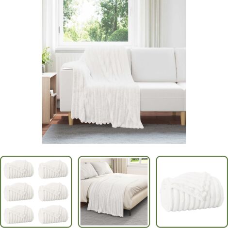 Mantas de lana -  Mantitas de Sofá 6 pcs 150 x 130 cm Lana