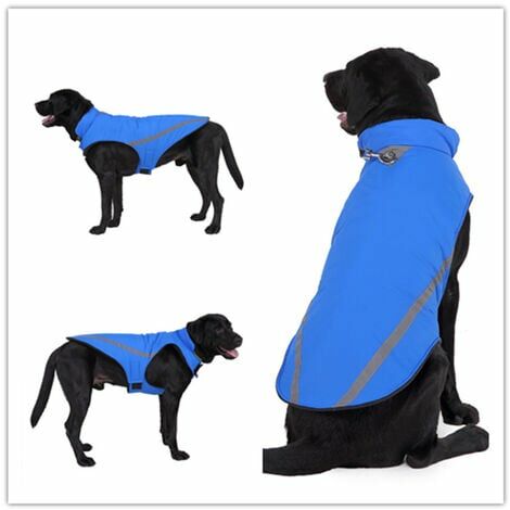 Manteau Chien Imperméable avec Harnais, Veste Chien Hiver pour Moyen, Grand Taille XXL