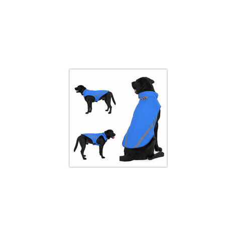 Manteau Chien Imperméable avec Harnais, Veste Chien Hiver pour Moyen, Grand Taille XXL