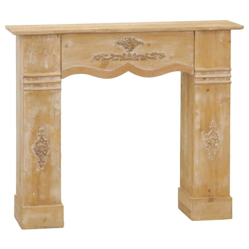 Manteau de cheminée en pin naturel