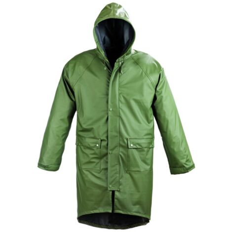 PU COAT Manteau de pluie travail Vert - Enduction PU