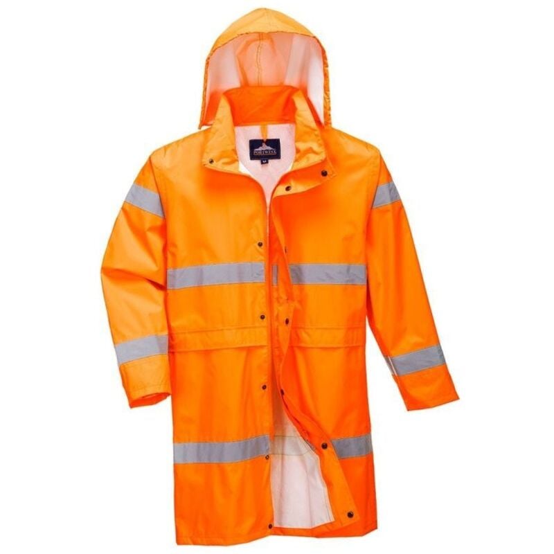 Manteau de pluie Hivis 100cm couleur : Orange taille xxl Portwest