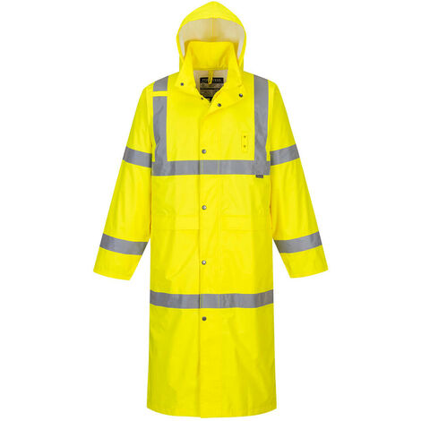 Manteau de pluie haute visibilité Portwest 122cm Jaune S