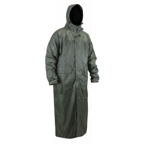 Manteau de pluie enduction PVC imperméable - BLIZZARD - Kaki Fonce
