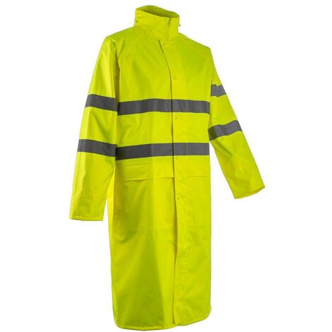 KAWA COAT Manteau de pluie de travail Jaune FLuo