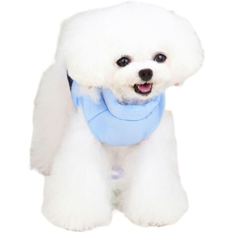 Manteau d'hiver pour chien, coupe-vent, chaud et froid, pour petits et moyens chiens (bleu)