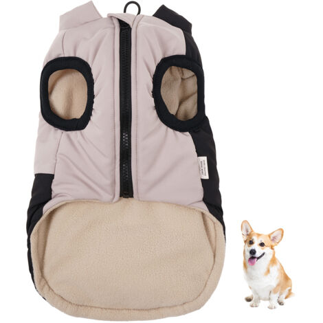 Manteau pour chien, vêtement d'hiver épais, chaud et imperméable pour animaux de compagnie, fermeture éclair