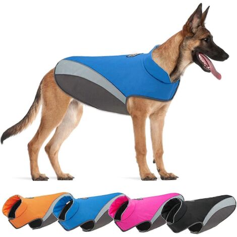 Manteau réfléchissant pour chien, manteau d'hiver pour chien, gilet pour grand chien, veste chaude et résistante au froid pour chien, vêtements de sécurité