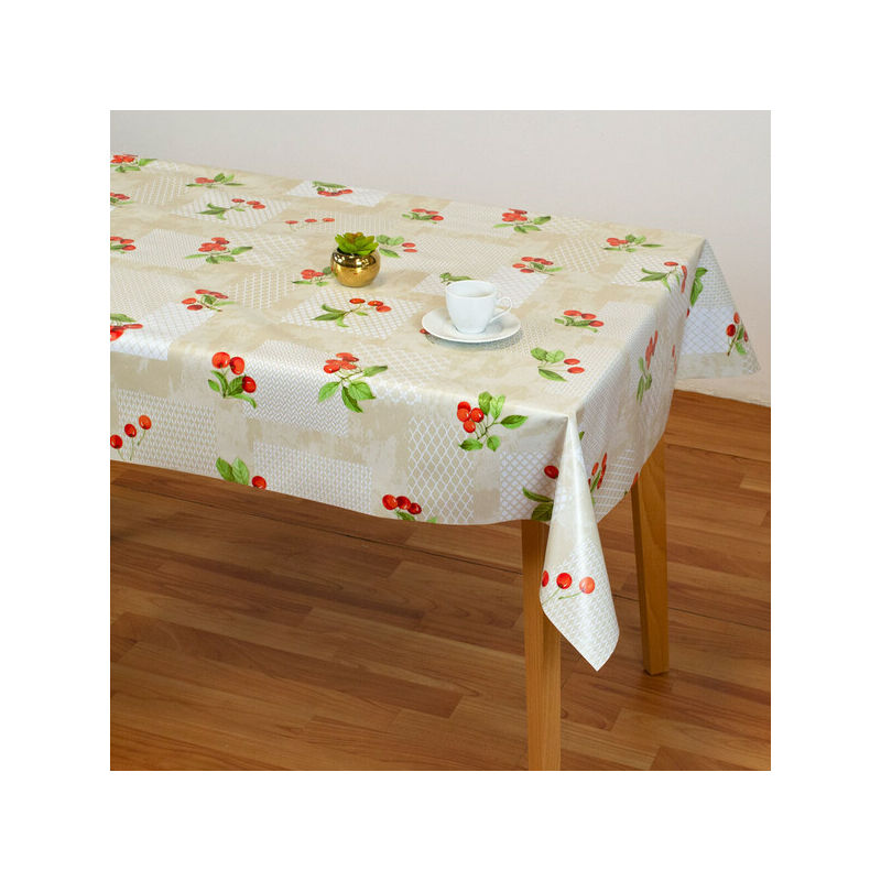 

Mantel de Hule Grande 180 CEREZAS 180cms Redondo