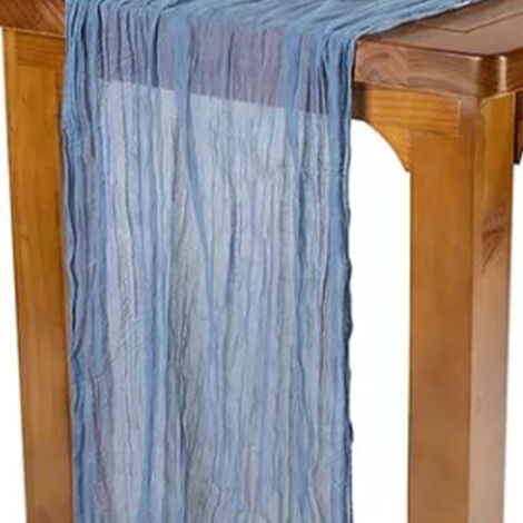 Mantel de poliéster azul estilo bohemio [Mantel] – Funda para TV, mantel de mesilla de noche, mantel para mesas pequeñas [Duradero, lujoso] para bodas, cenas y fiestas.
