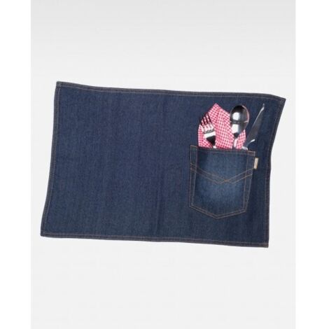 Mantel de tejido vaquero individual WORKTEAM M715 (pack de 4 unidades) U Vaquero