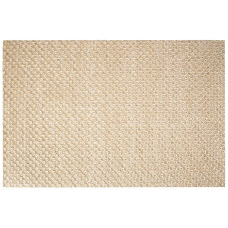 Mantel decorativo beige dorado para mesa o cocina, 45 x 30 cm.