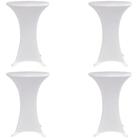 Mantel elástico para mesa alta 4 unidades  Ø70 cm
