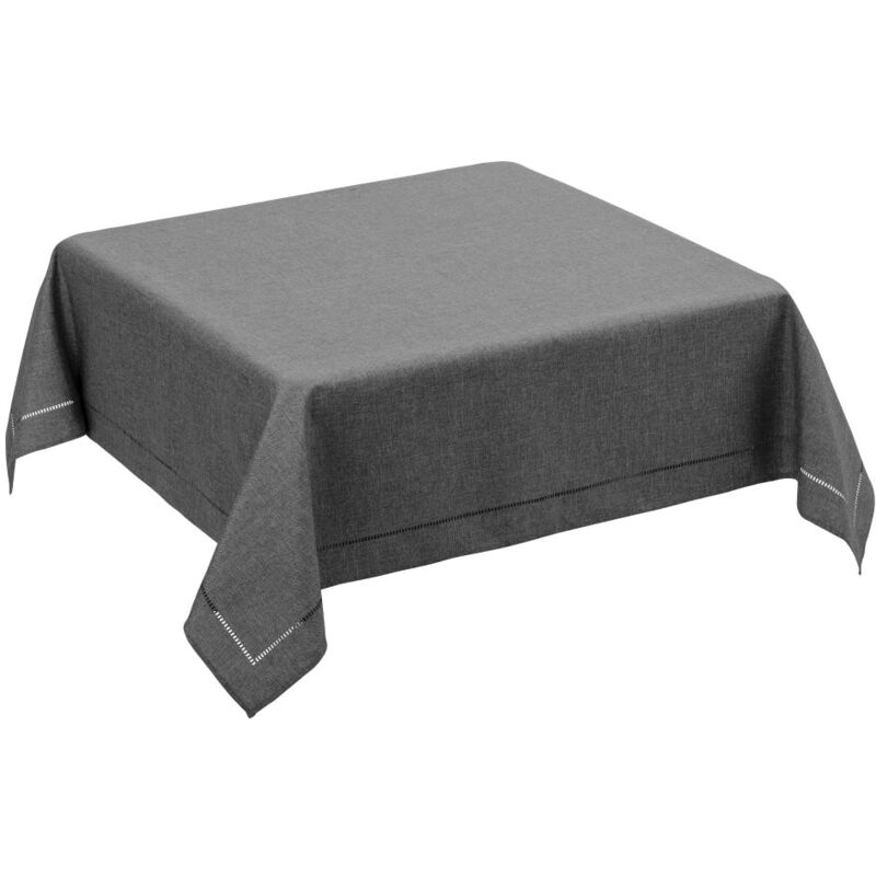 

Mantel gris de tela clásico de 150x150 cm