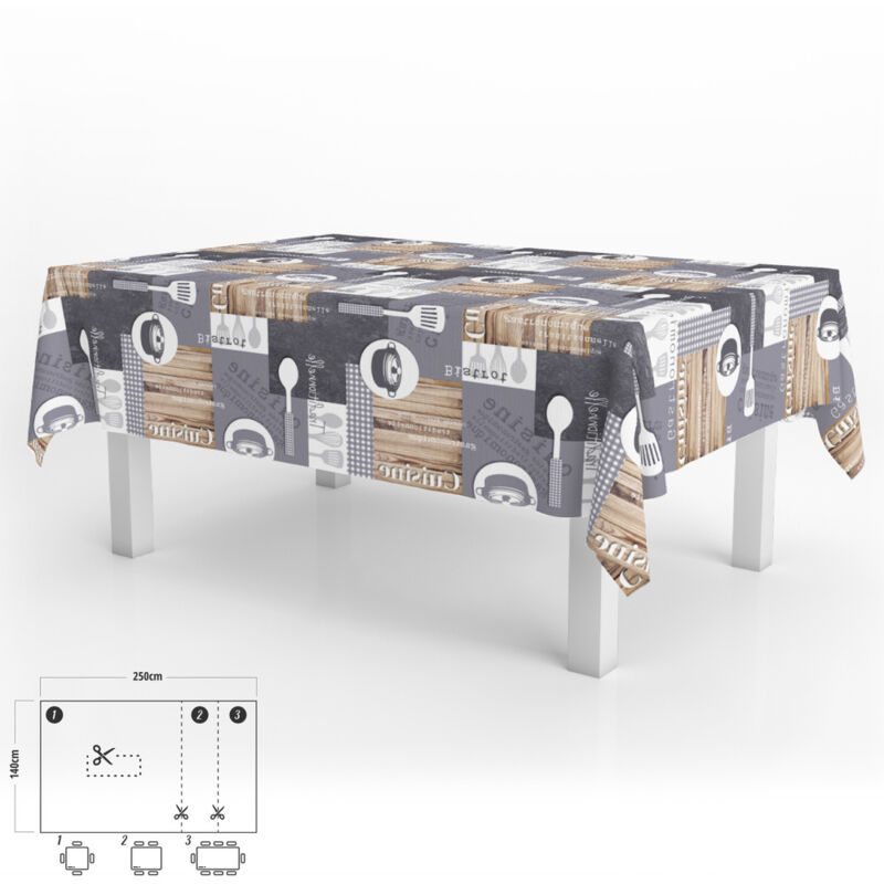 Oryx - Mantel Hule Rectangular 140 x 250 cm. Cuisin
